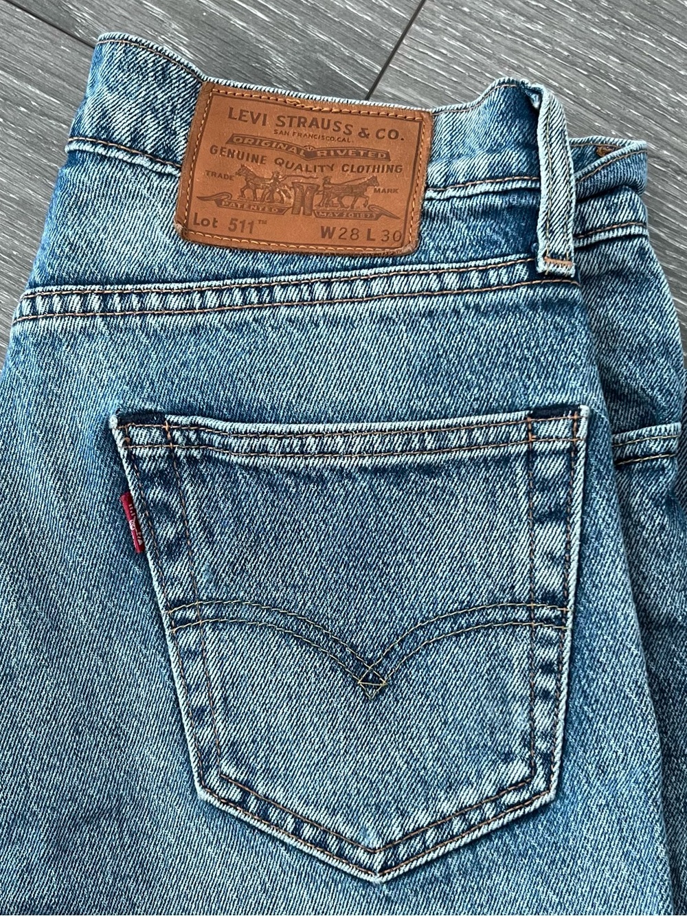 Levi's 511 Slim Fit Jeans in Light Blue Denim